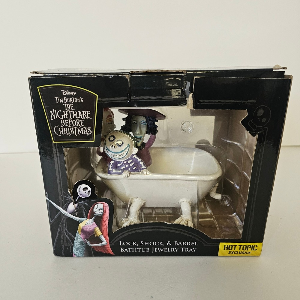 Nightmare Before Christmas Lock Shock Barrel Bathtub Jewelry Tray Hot Topic